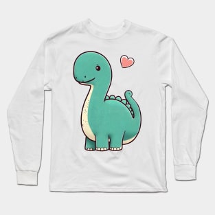 Diplo Dino for Children with heart Long Sleeve T-Shirt